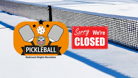 Pickleball Courts Closed When Snow Covered