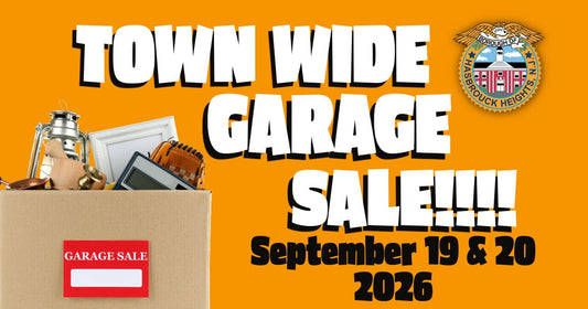 HASBROUCK HEIGHTS TOWN WIDE GARAGE SALE Sept. 19 & 20, 2026